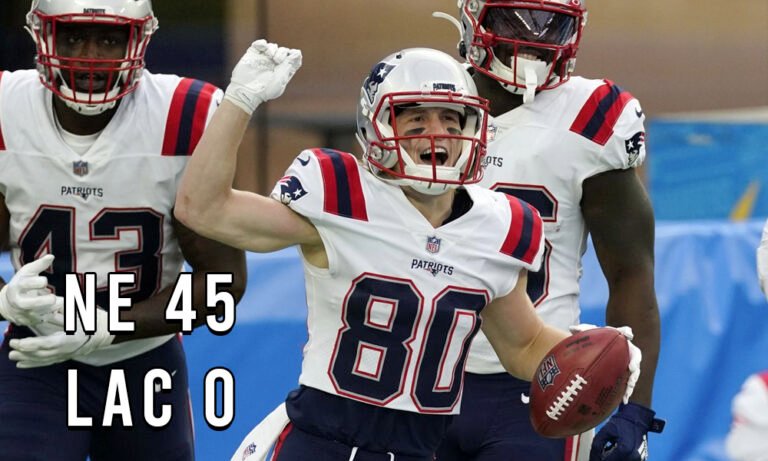 Week 12: Patriots 45 – Chargers 0