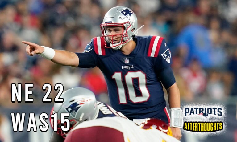 Preseason Game 1: Patriots 22 – Washington 15