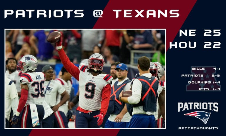 Patriots 25 – Texans 22