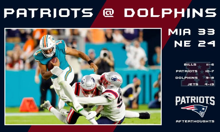 Dolphins 33 – Patriots 24