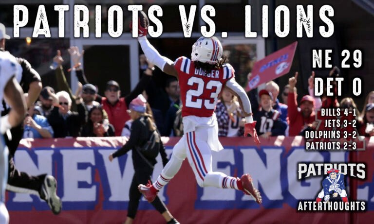 Patriots 29 – Lions 0