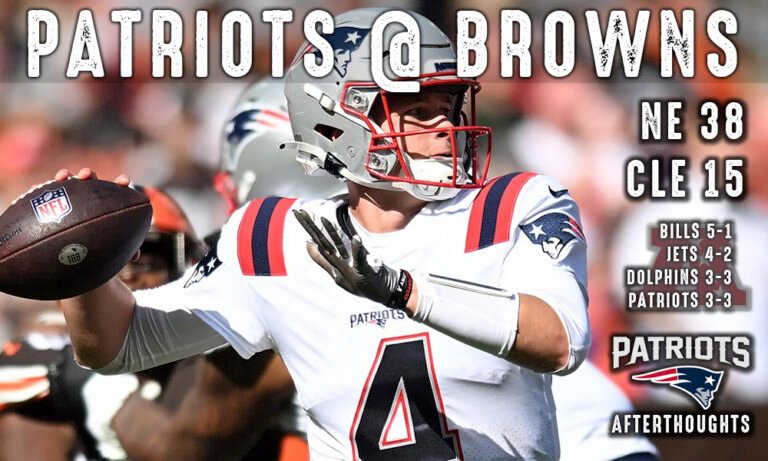 Patriots 38 – Browns 15