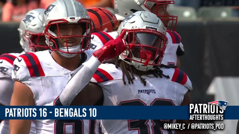 Patriots Win! Patriots 16 – Bengals 10