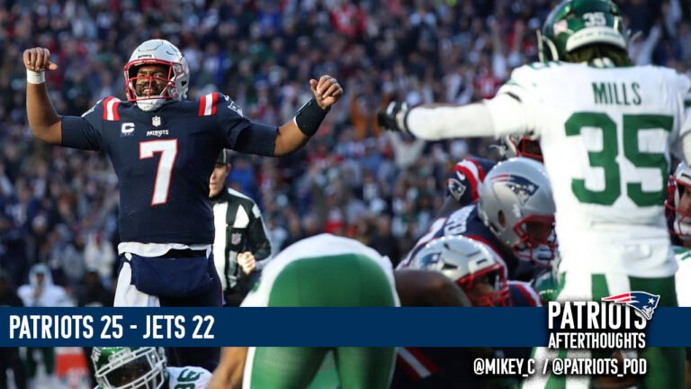 Patriots Win Game! Mike Loses Gallbladder! | Patriots 25 – Jets 22