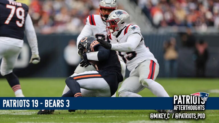 The Patriots Win and I saw Half the Game from South Carolina! Patriots 19 – Bears 3