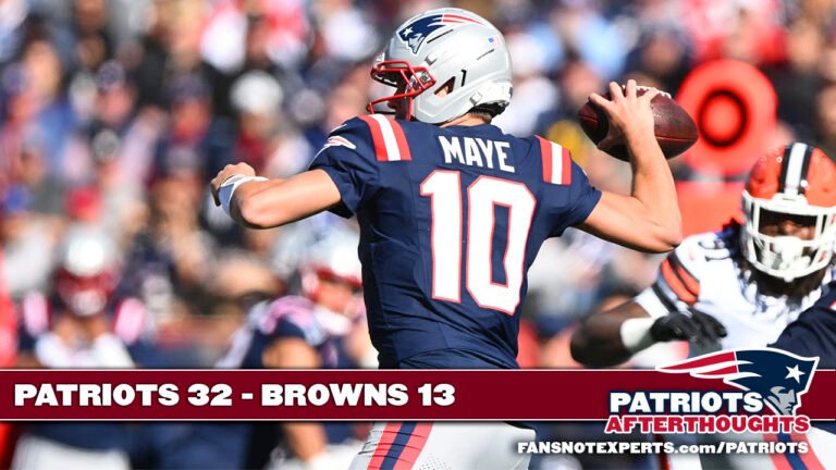 FIVE IN A ROW: Patriots 32 – Browns 13