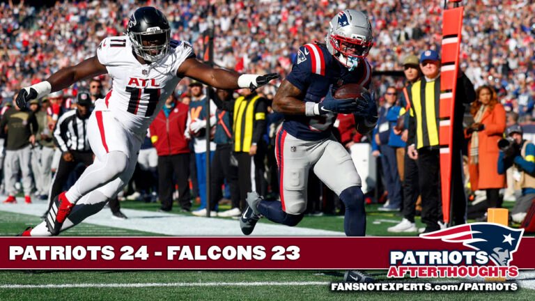 JUST WIN, BABY! Patriots 24 – Falcons 23