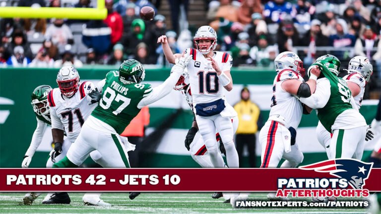 AFC EAST CHAMPS! Patriots 42 – Jets 10