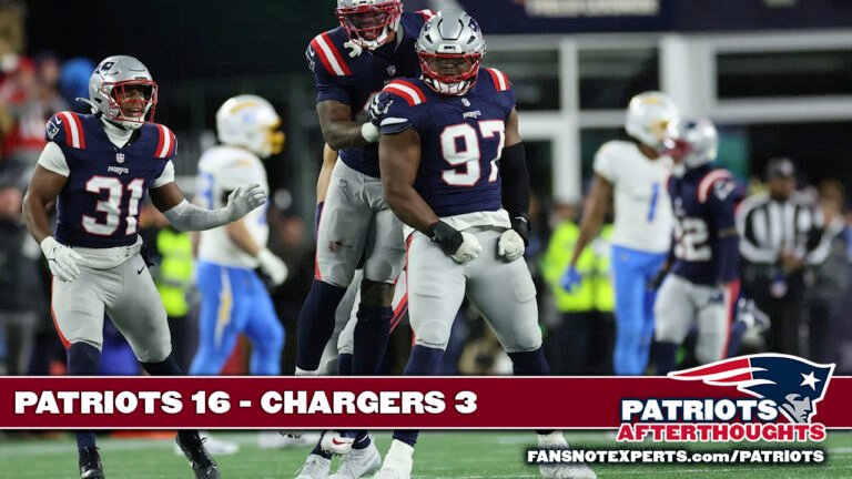 DEFENSE DOMINATES! Patriots 16 – Chargers 3