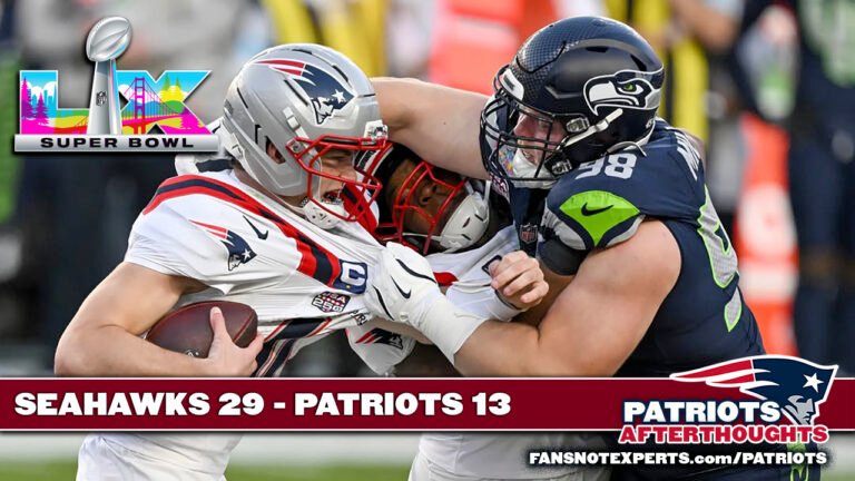 ONE WEEK (AND ONE DAY) LATER. Seahawks 29 – Patriots 13