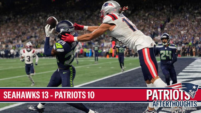 NOT A GREAT START! AGAIN! Seahawks 13 – Patriots 10