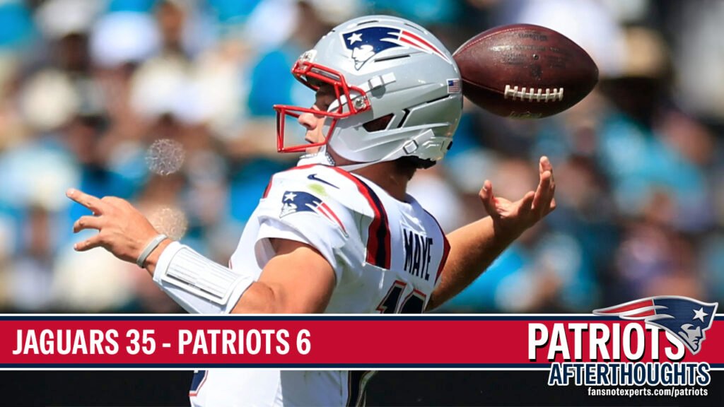 WHAT. A. MESS. Jaguars 35 – Patriots 6